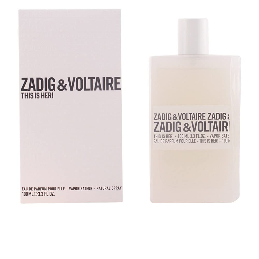 Zadig & Voltaire This is Her perfume bottle, floral-woody scent ideal for daily wear