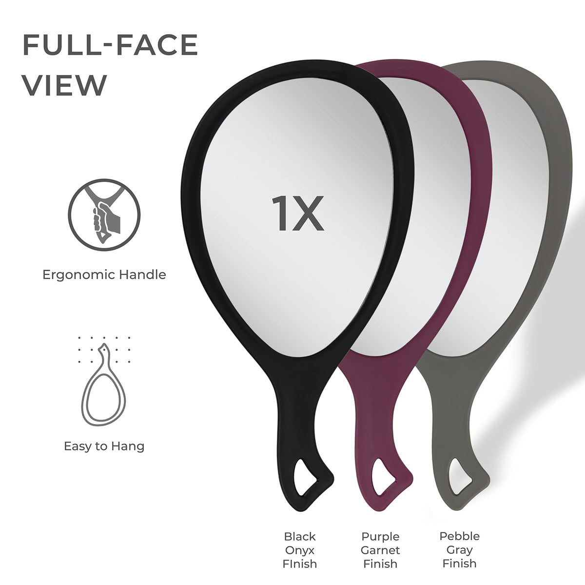 Zadro mirror uses high-quality optical glass for sharp, accurate reflections.