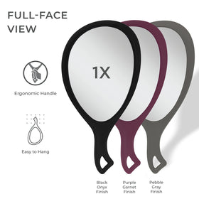 Zadro mirror uses high-quality optical glass for sharp, accurate reflections.