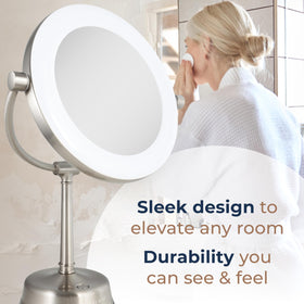 Zadro Lexington dimmer control front-top for easy brightness memory during routines.