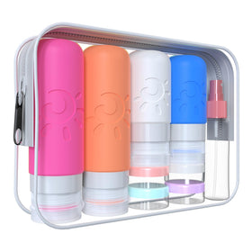 Zafit 18-pack travel shampoo bottles with leak-proof design for secure luggage.