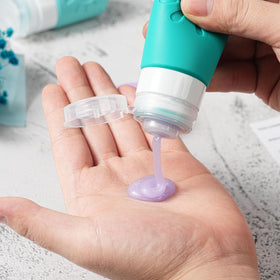 Transparent Zafit makeup bag keeps items visible