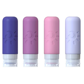 Zafit 3 oz silicone bottles ideal for shampoo and conditioner during travel.