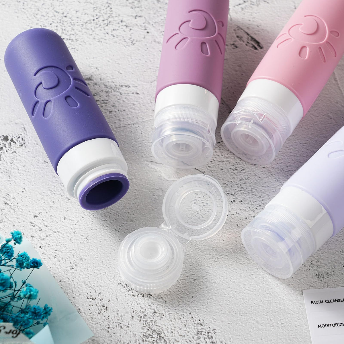 Zafit silicone bottles are BPA-free and lightweight for easy packing.