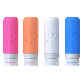 Zafit silicone soft-body bottles enable easy squeezing and refills.