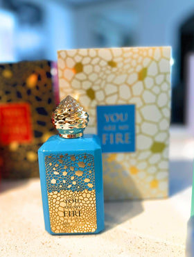 Zakat You are my fire EDP bottle close-up, premium notes highlighted for evening wear