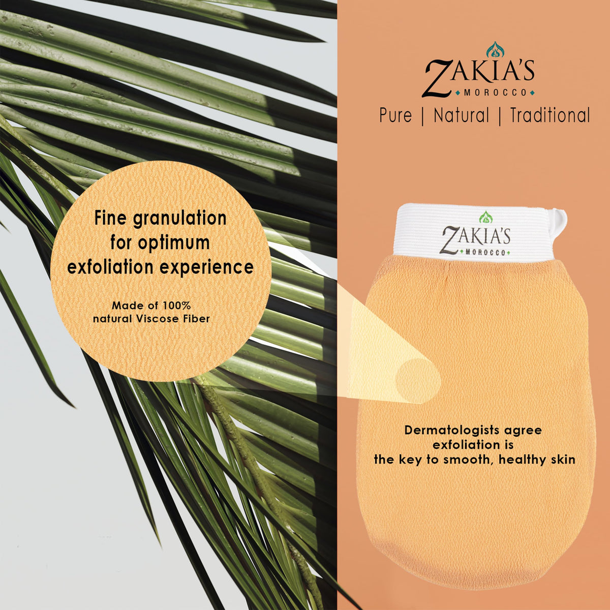 Zakia's Morocco Korean Exfoliating Glove value pack lifestyle shot spa-at-home ritual