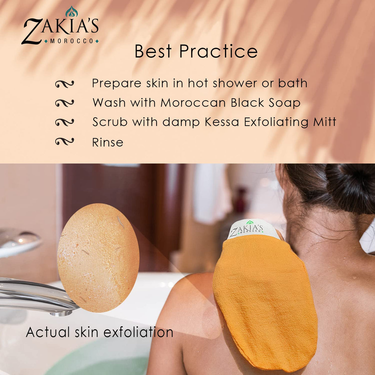 Zakia's Morocco Original Kessa Glove Teal laid flat showing size and fabric for fit.