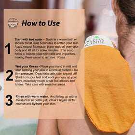 Kessa glove worn on hand to demonstrate one-size-fits-most design and secure fit