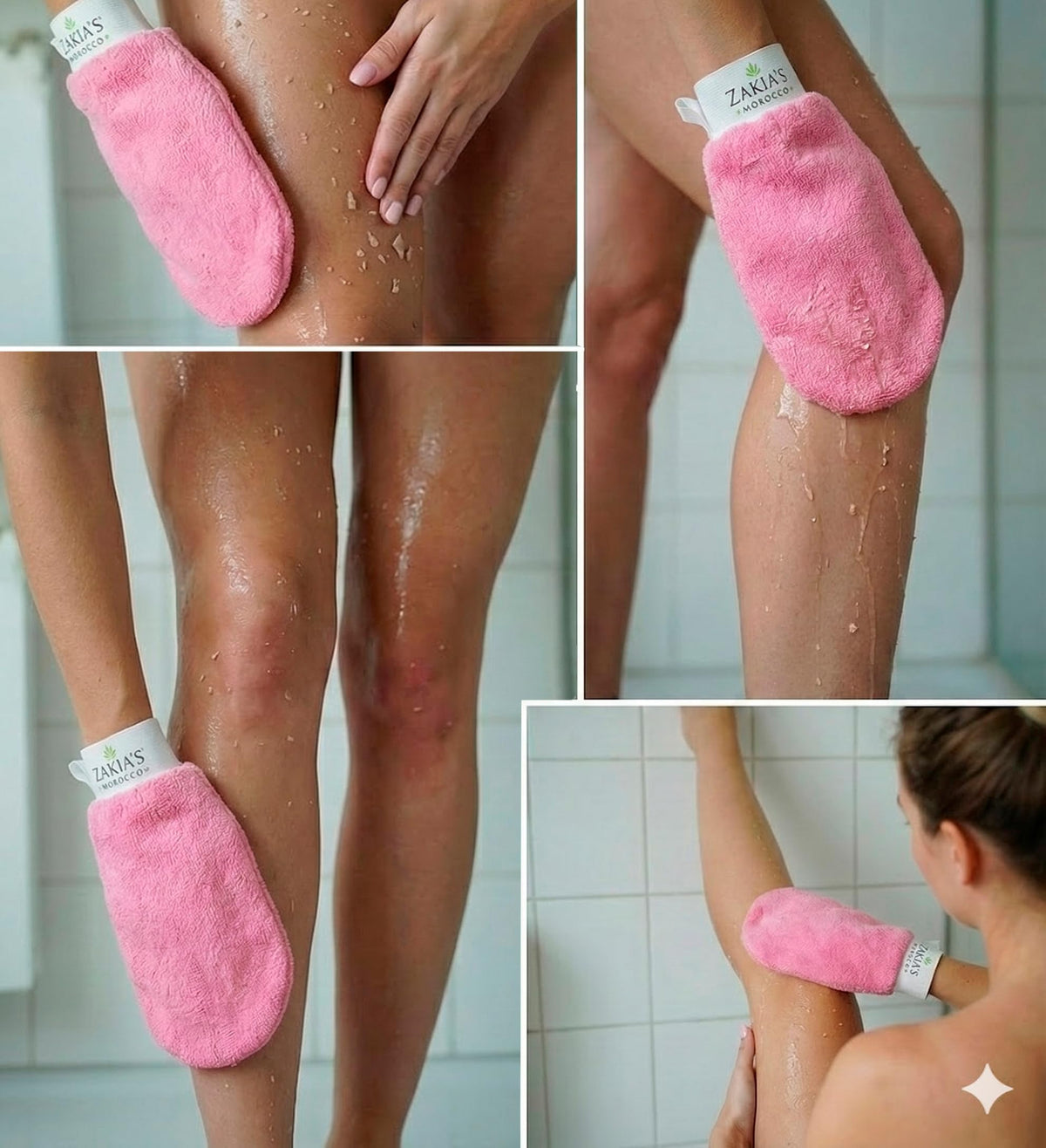 After-use skin appears smoother post-exfoliation with natural technique