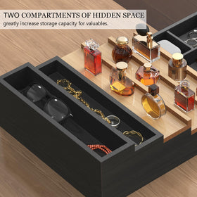 Zaldia cologne organizer with a drawer for accessories and small items.