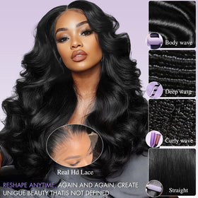Zalvian 13x6 lace front provides breathable, durable scalp feel.