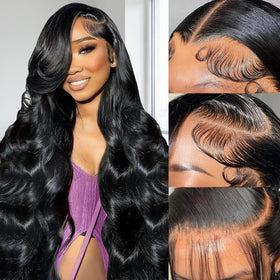 Zalvian 32in lace front wig with HD transparent lace for realistic hairline.