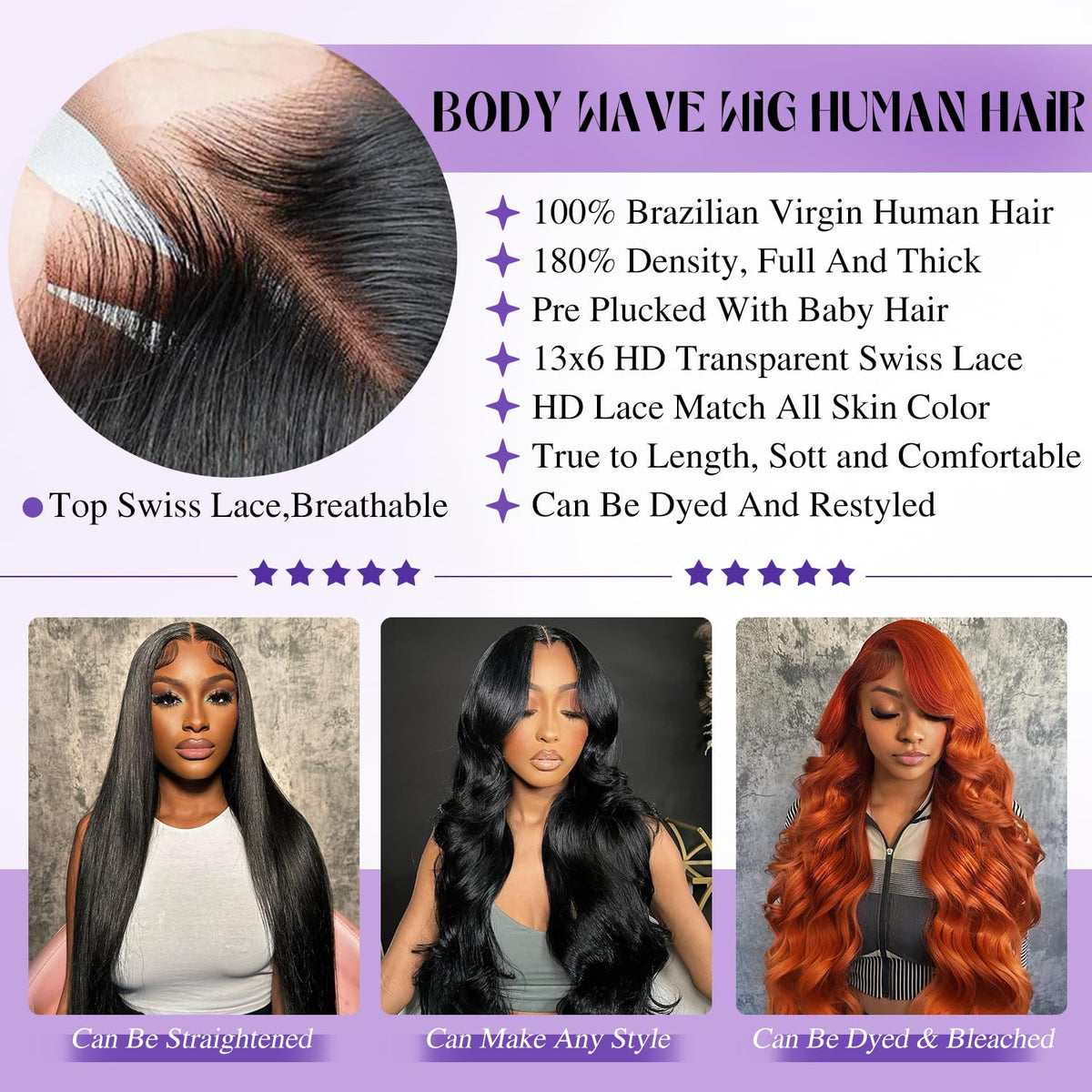 Zalvian pre-plucked hairline wig for effortless styling.