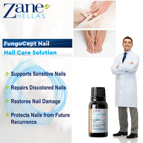 Zane Hellas FunguCept helps with thickened, crumbling nails