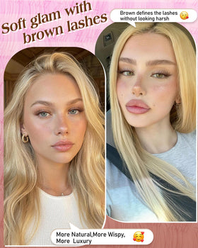 zanlufly clear-band lash clusters worn for a no-makeup daily look