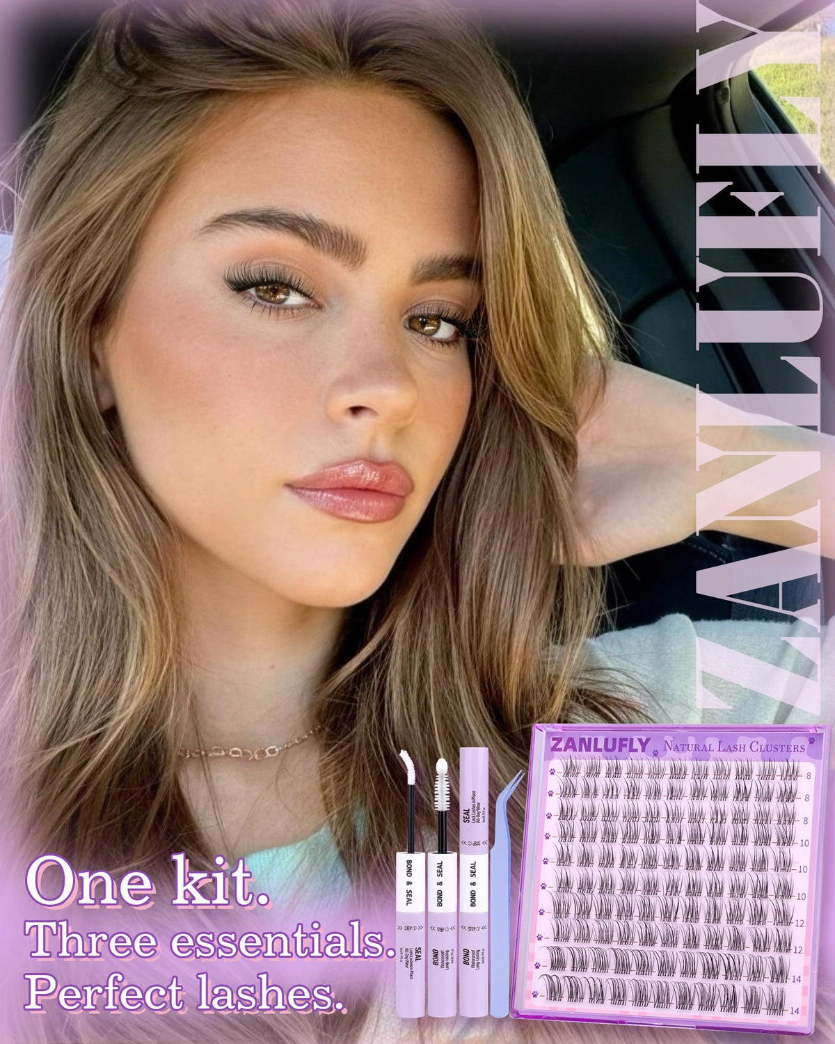 Zanlufly invisible-band lashes blend with your natural lashes