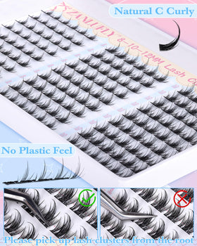 162-piece kit contents from ZANLUFLY for DIY lash sessions