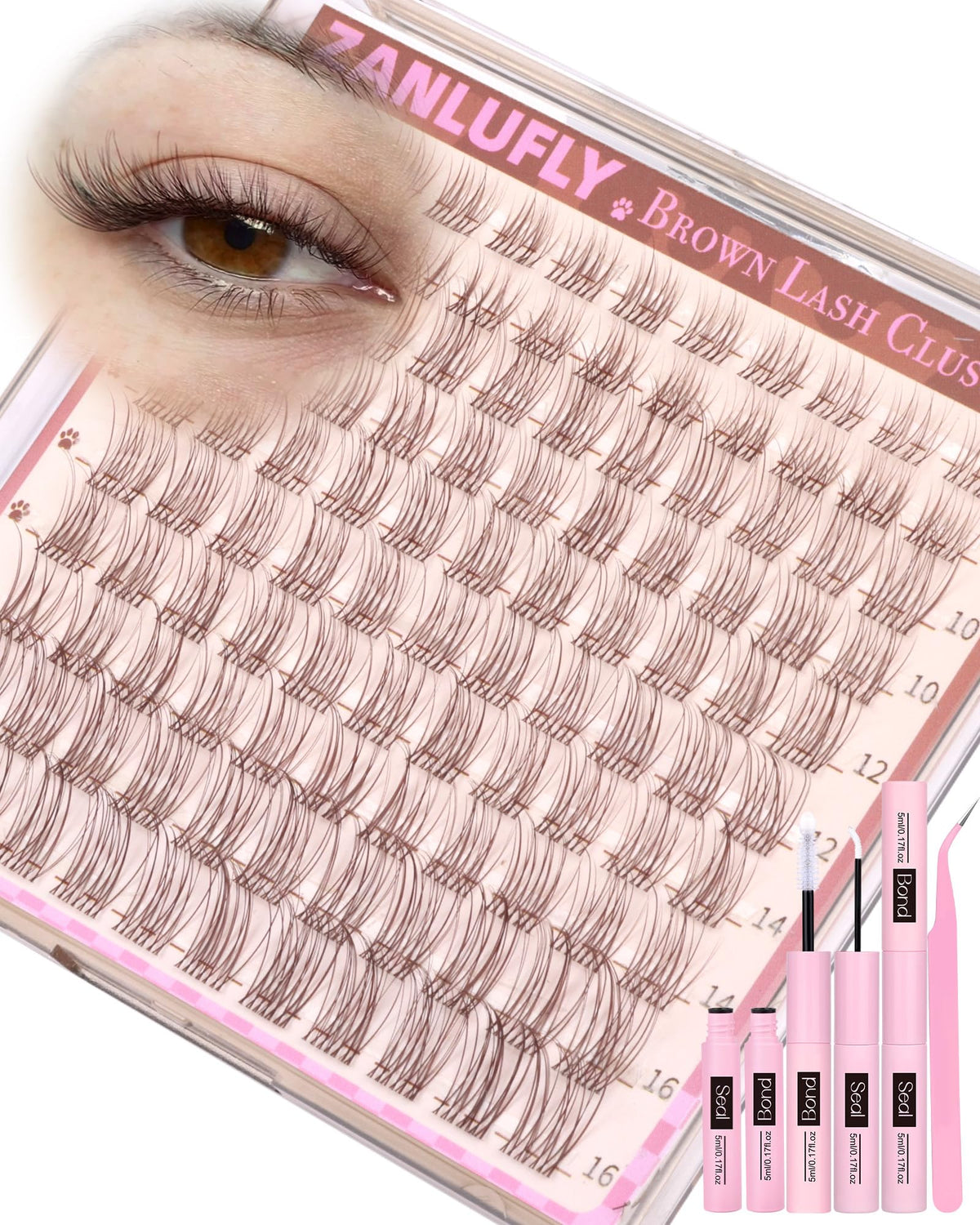 zanlufly spring-vibe natural-blend lashes suitable for light hair and daily outfits