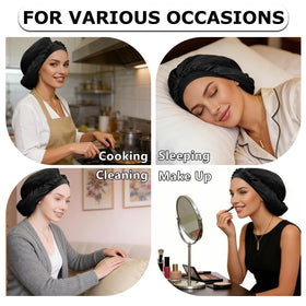 ZANSHI two-in-one long bonnet offers versatile hair protection