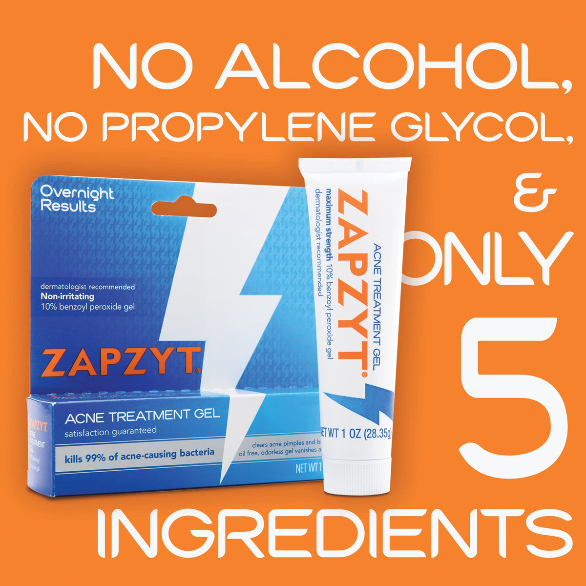Zapzyt Two-Step system kit with wash and gel for routine