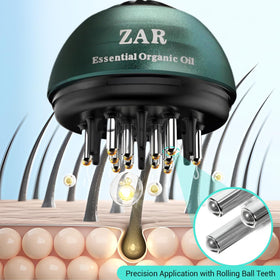ZAR Hair Oil Applicator Comb teeth close-up demonstrates even distribution.