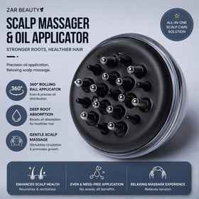 ZAR Hair Oil Applicator lifestyle shot highlights convenient at-home rituals.