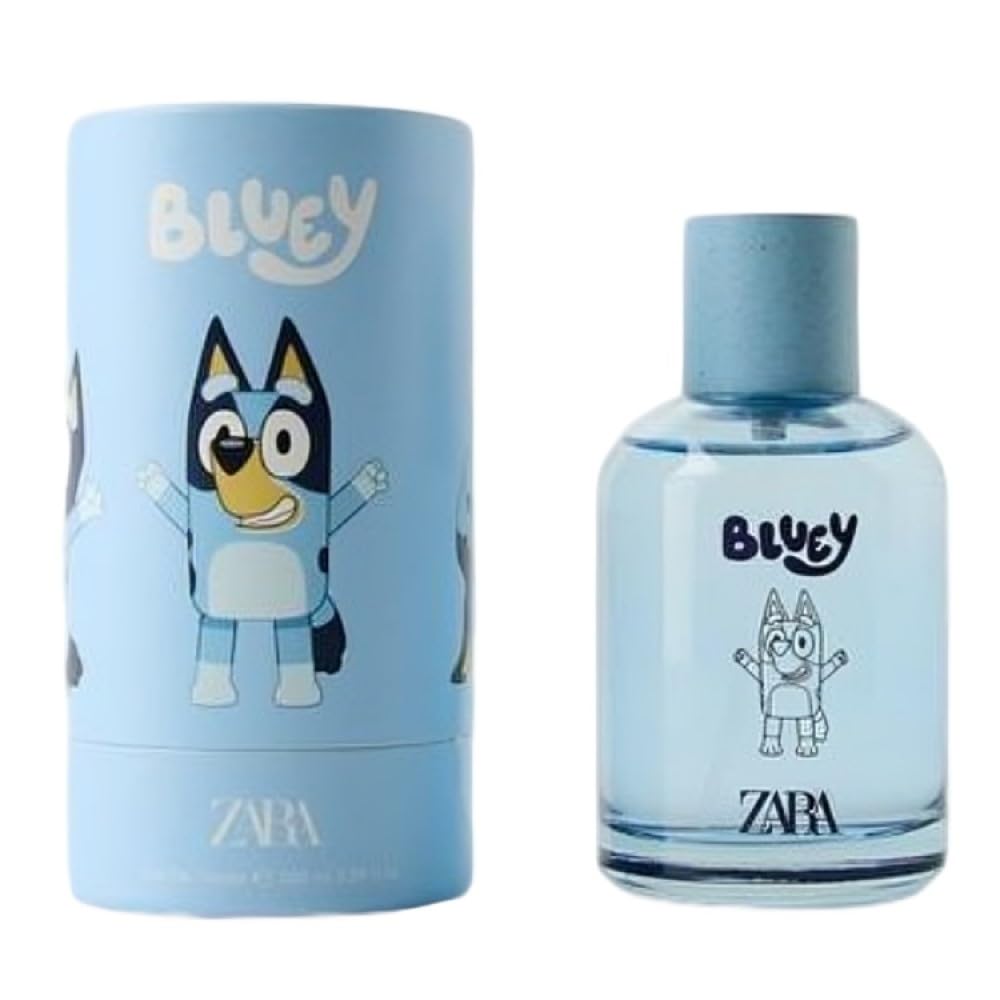 Zara Bluey Ludo Studio EDT bottle ready for daily adventures with a fresh citrus-woody scent.
