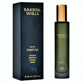 ZARA Immortal Vanilla bottle front view, ideal for gifting and daily wear.