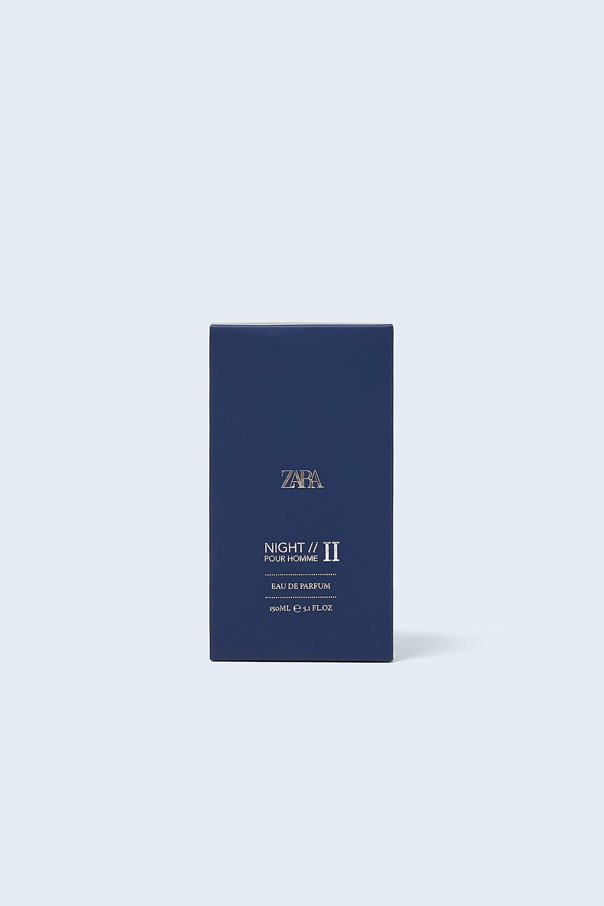 Zara Night Pour Homme II packaging box showcases sleek design for gifting.
