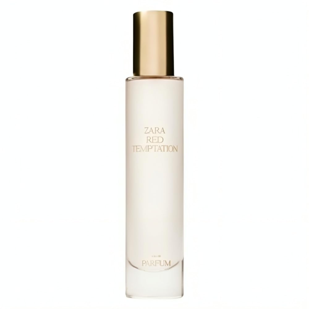 Zara Red Temptation bottle heart with jasmine and praline adds feminine charm for evenings.