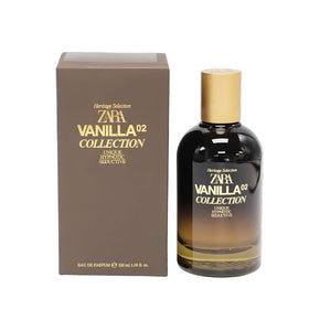 Zara Vanilla Collection 02 EDP bottle highlighting warm vanilla for evenings