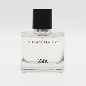 Zara Vibrant Leather bottle closeup highlights premium leather texture