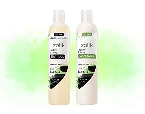 Zatik Healthy & Shiny Shampoo on color-treated hair demonstrates safe cleansing.