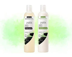 Zatik Healthy & Shiny Shampoo on color-treated hair demonstrates safe cleansing.