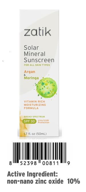 Zatik sunscreen creamy texture on skin for comfortable hydration.