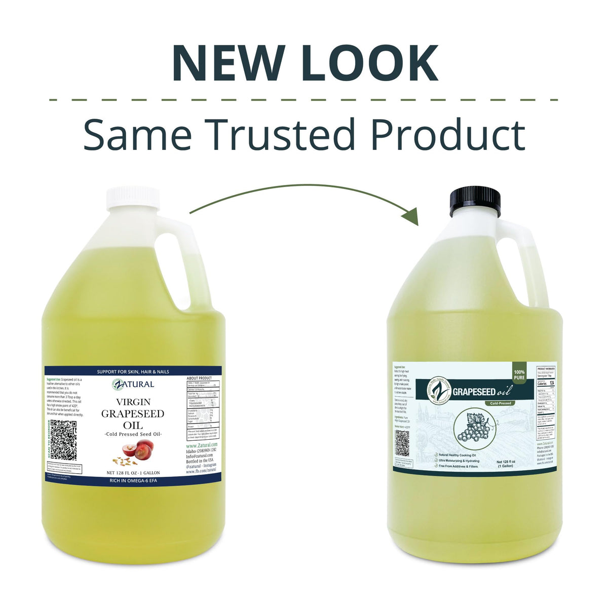 Zatural grapeseed oil demonstrates a high-heat smoke point for frying and searing.