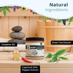 Zatural hemp oil pour shows natural formulation for skin nourishment.