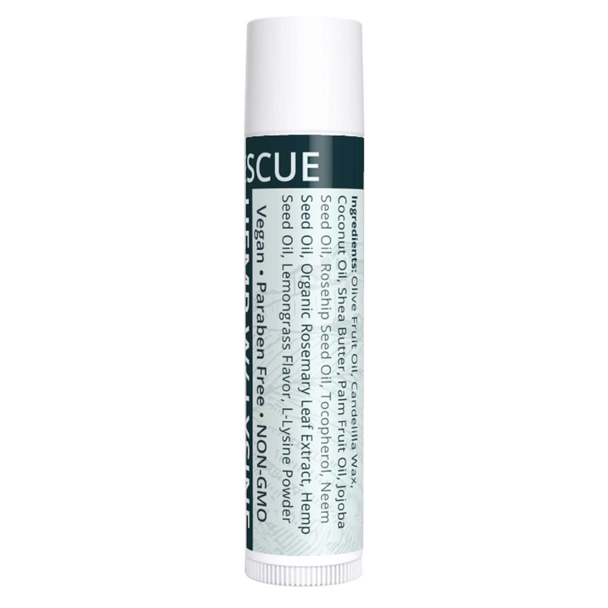 Zatural lip balm texture close-up reveals a light, non-greasy feel.
