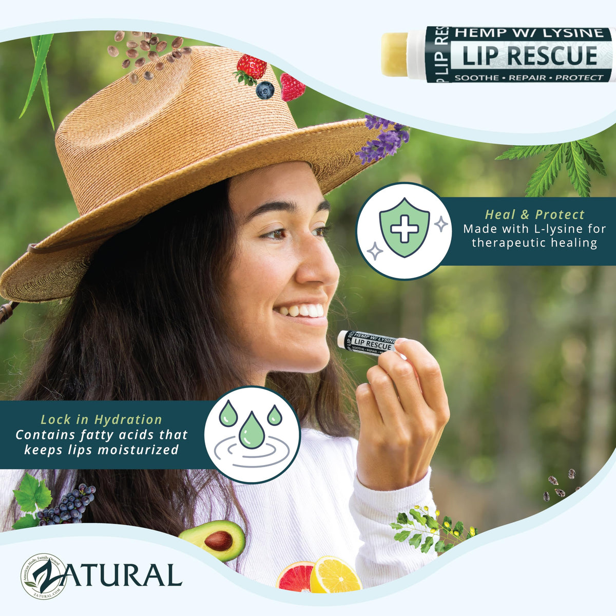 Zatural lysine-enhanced formula application demonstrates conditioning.