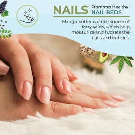16oz container of Zatural Mango Butter offers long-lasting moisturization.