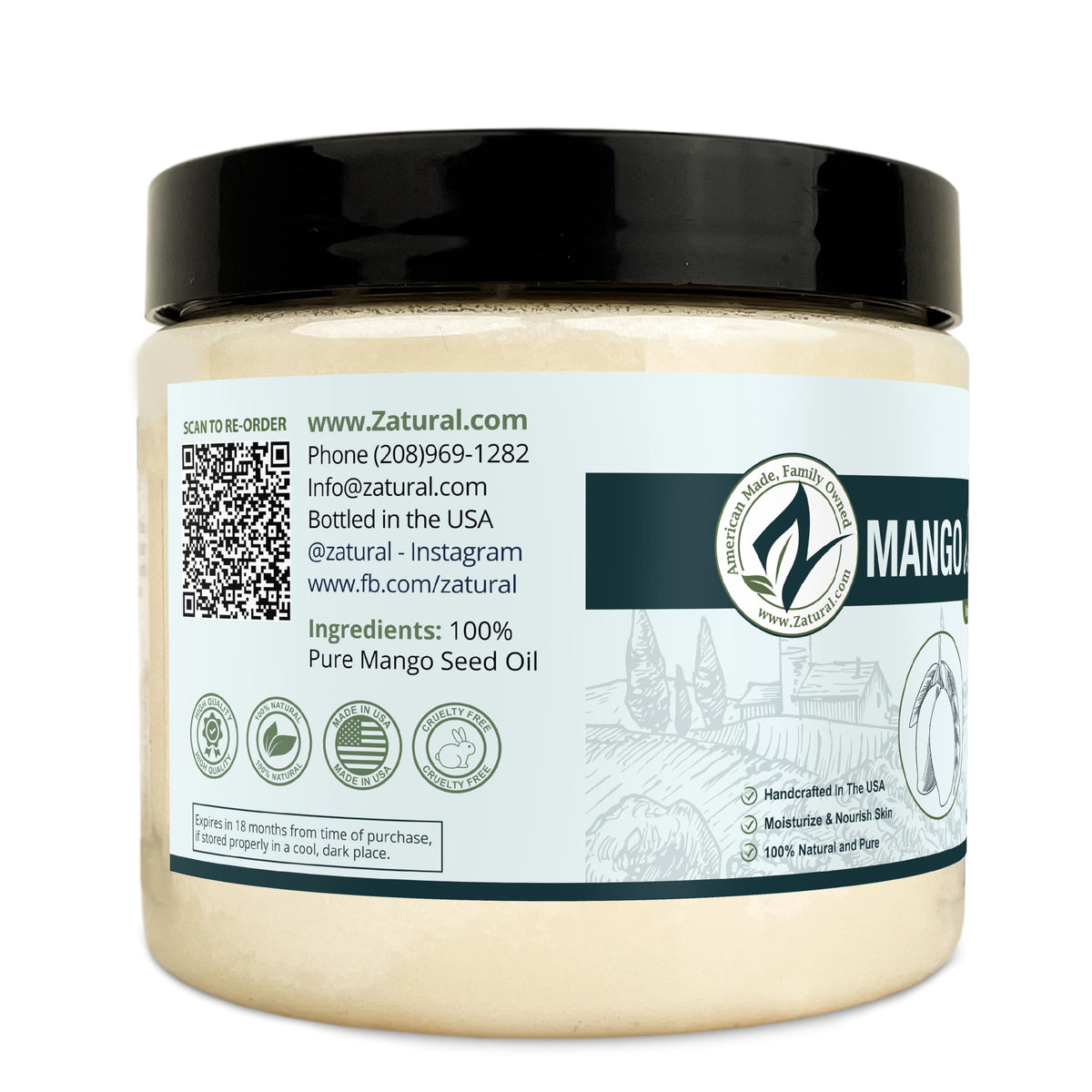 Gentle hand massage with Zatural Mango Butter demonstrates daily conditioning.