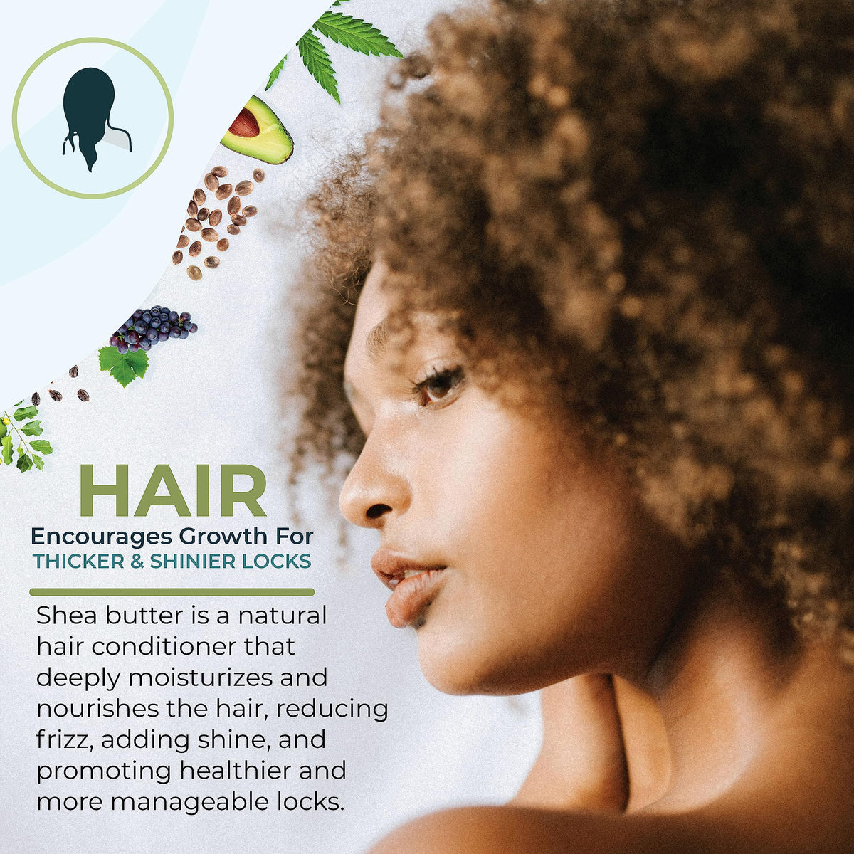 Zatural Shea Butter on the face for gentle moisturization.