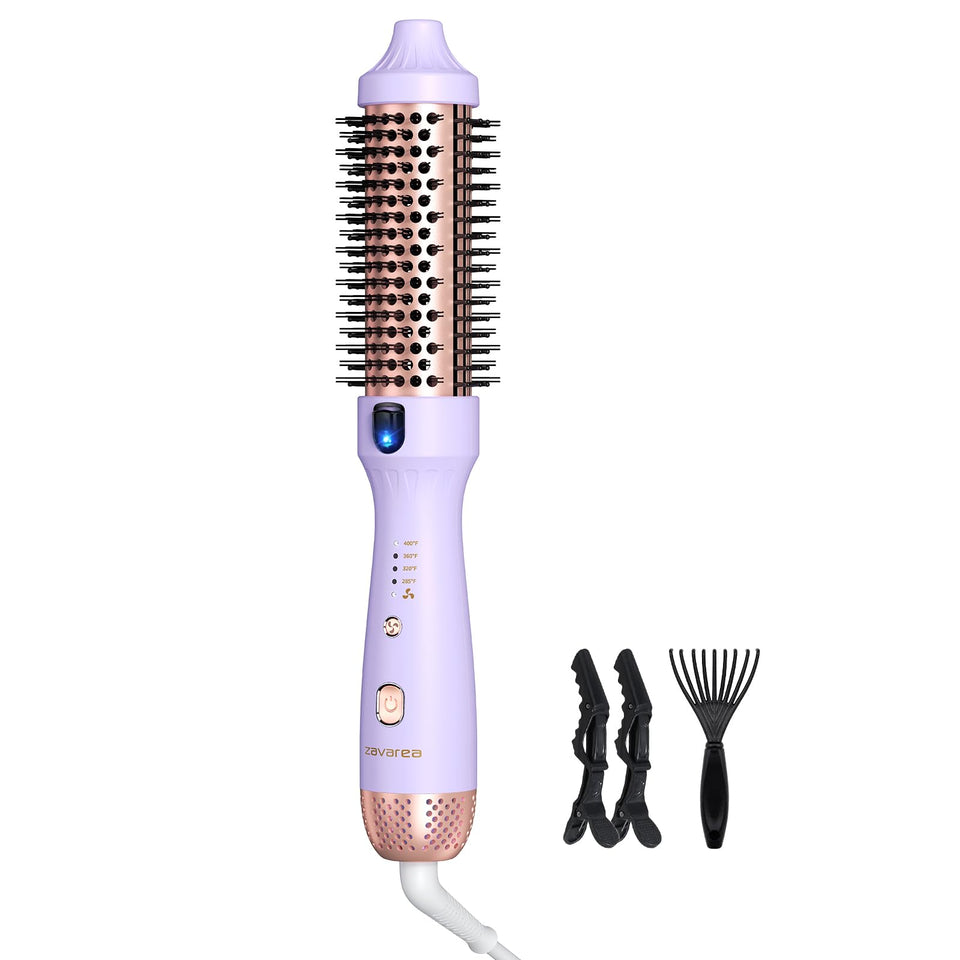 ZAVAREA Thermal Brush with a 1.5-inch barrel for smooth, voluminous styling.