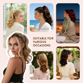Zavide elegant ponytail extension suitable for parties and weddings.