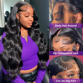 Zazumi 13x6 lace front wig cap demonstrates versatile parting options.