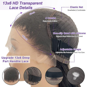 Zazumi 200-density body wave wig offers full, voluminous coverage.