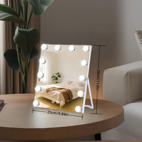 ZBOCAI makeup mirror smart touch control for easy brightness changes.
