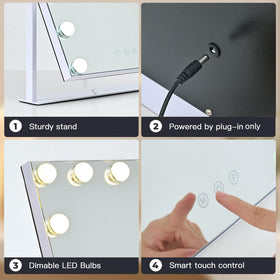 Color modes on ZBOCAI mirror switch between cool natural and warm tones