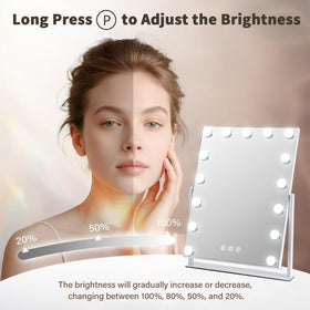 ZBOCAI vanity mirror smart touch control enables quick light mode changes